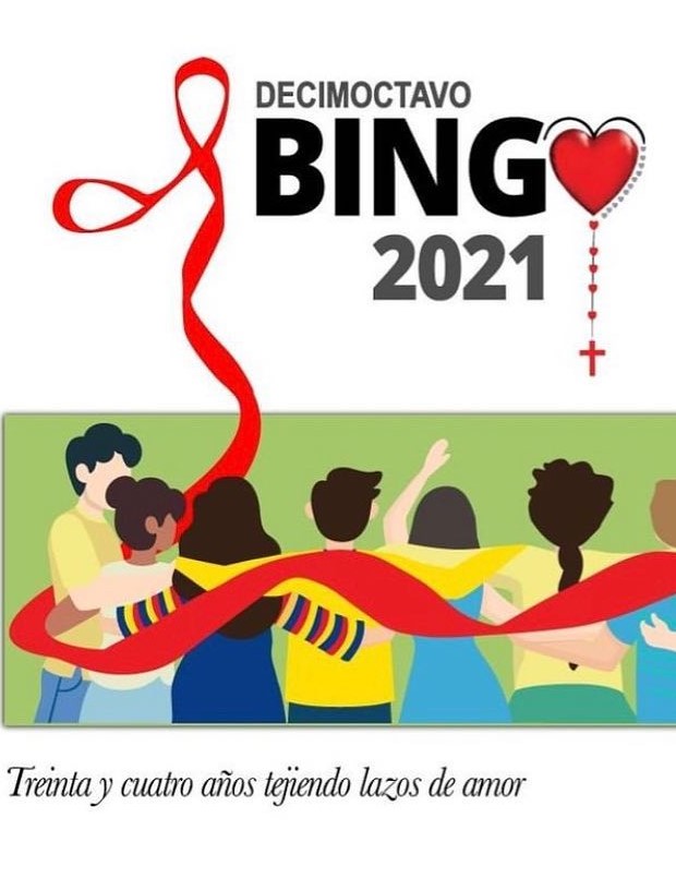 Bingo 2021 Fundacion Eudes Bogota, Colombia